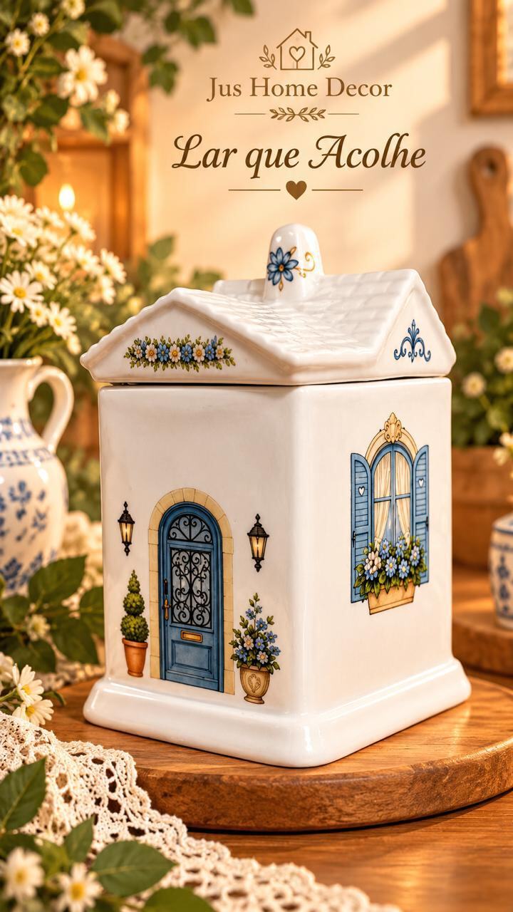 Casinha de Porcelana Grande — Escolha o Estilo